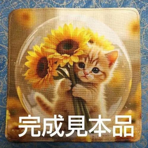 オーダーページ　ハンカチ496 にゃんこ柄　ハンドメイド2/27