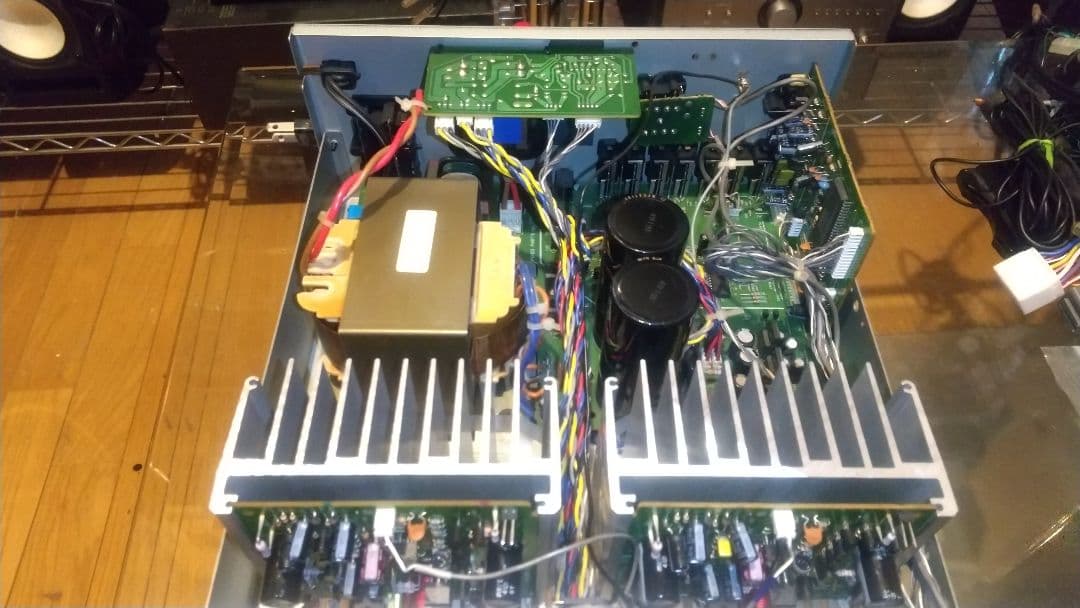 SANSUI A-α7 プリメインアンプ メンテナンス済み 希少サイドウッド付き
