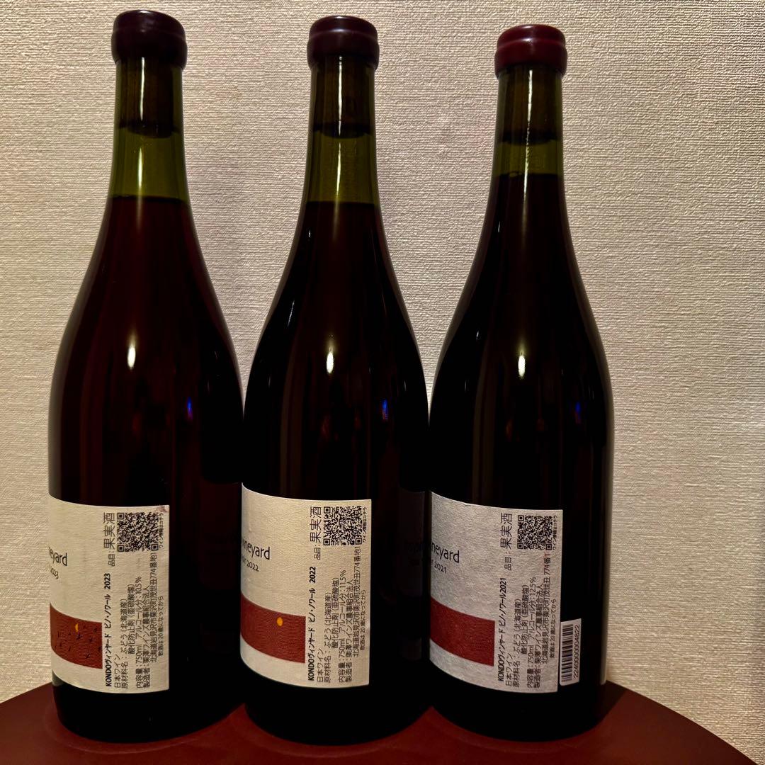 kondo vineyard ピノ・ノワール　2021-2023 垂直