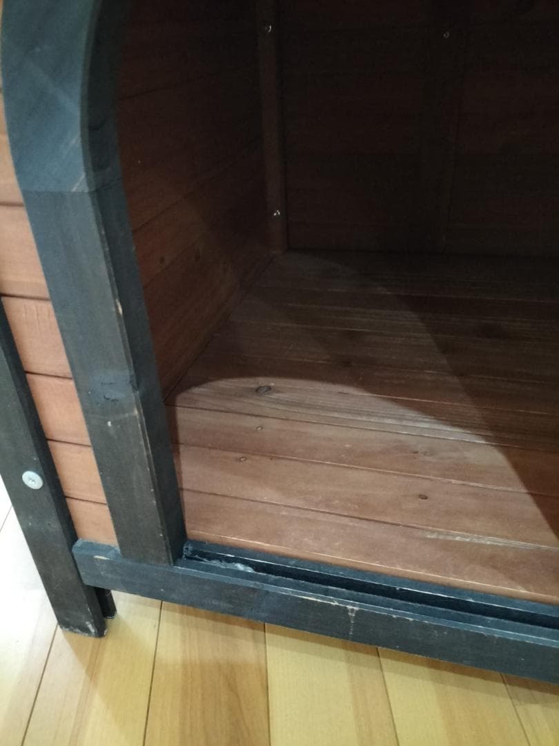 木製犬小屋 中型犬用屋根付き