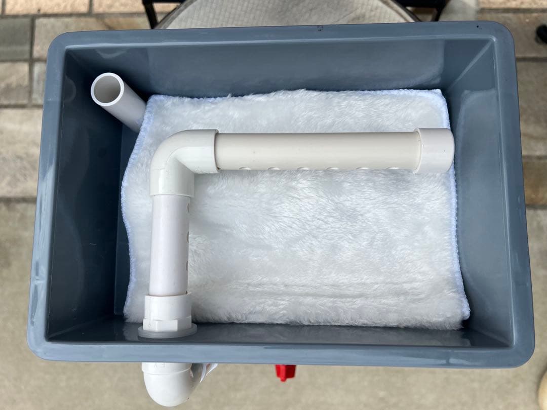 水中ポンプ濾過材2段付き　水槽用フィルター外部式濾過器装置アクアリウムフルセット