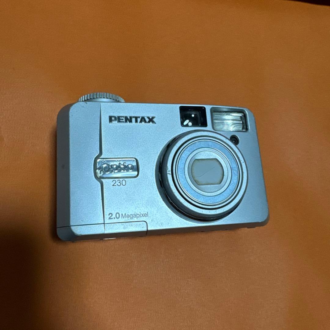 最安値［美品］PENTAX Optio 230 動作確認済 単三電池 自撮ok