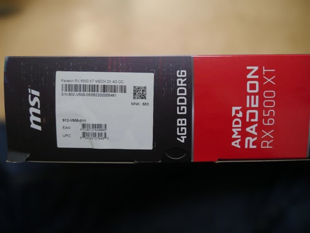 グラフィックボード・グラボ・ビデオカード msi graphic card AMD RX6500XT 4GB OC