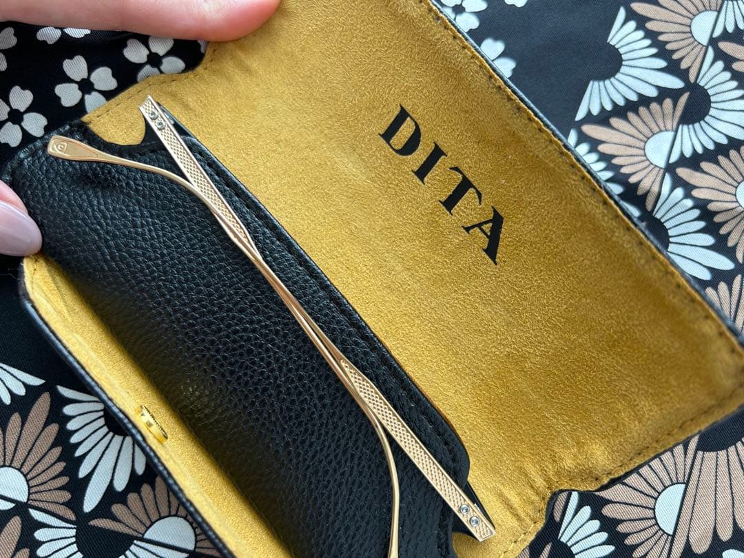 DITA BIRCH BLACK GOLD 伊達メガネ