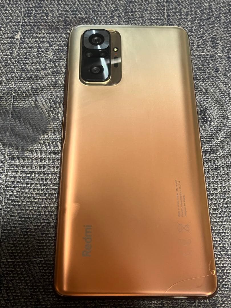 ジャンク品Redmi Note 10 Proグラディエントブロンズカラー