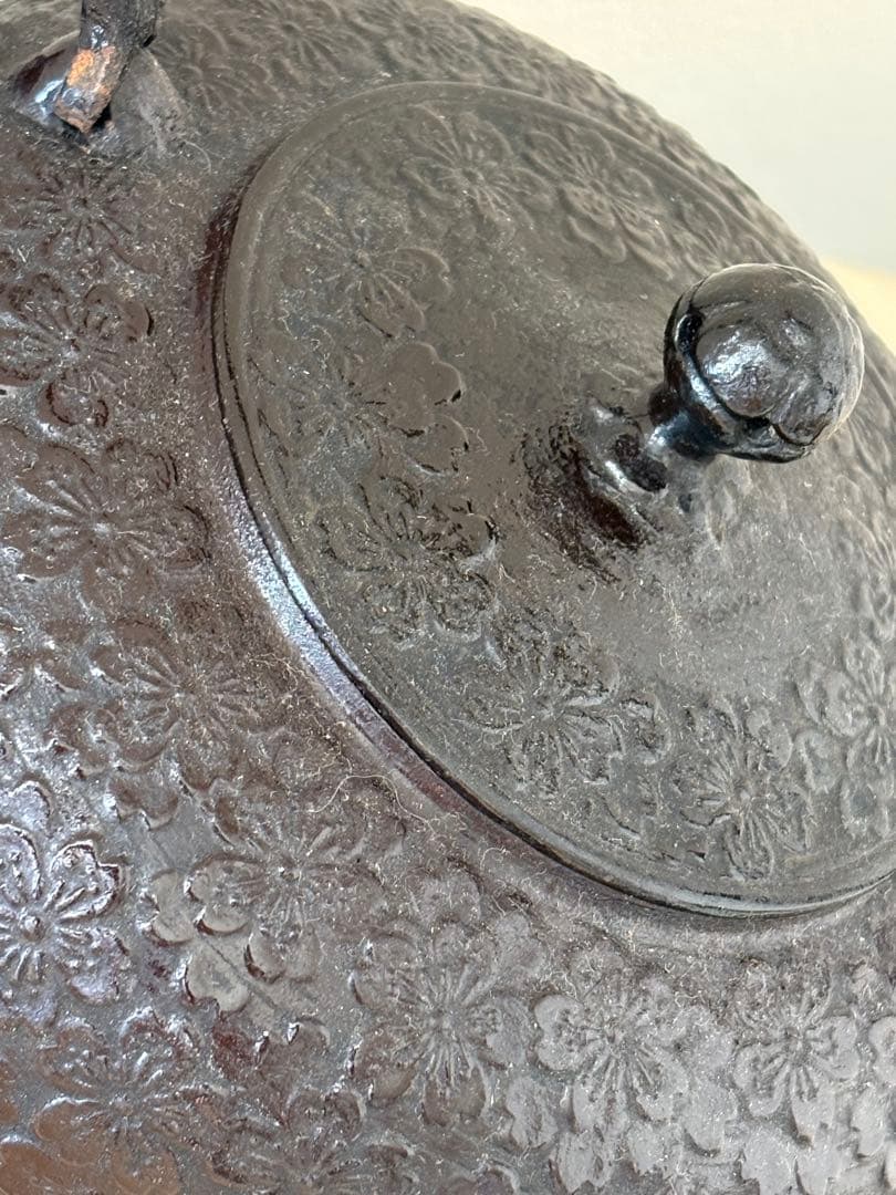 ♪池永鉄工 鉄瓶 手作り 桜 さくら 南部鉄器♪