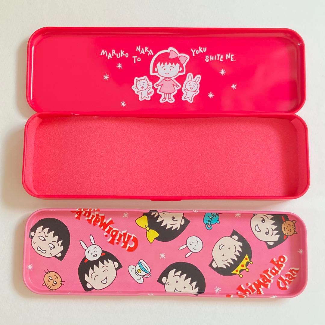 未使用品　ちびまる子ちゃん ペンケース 缶ペン 当時もの レトロ