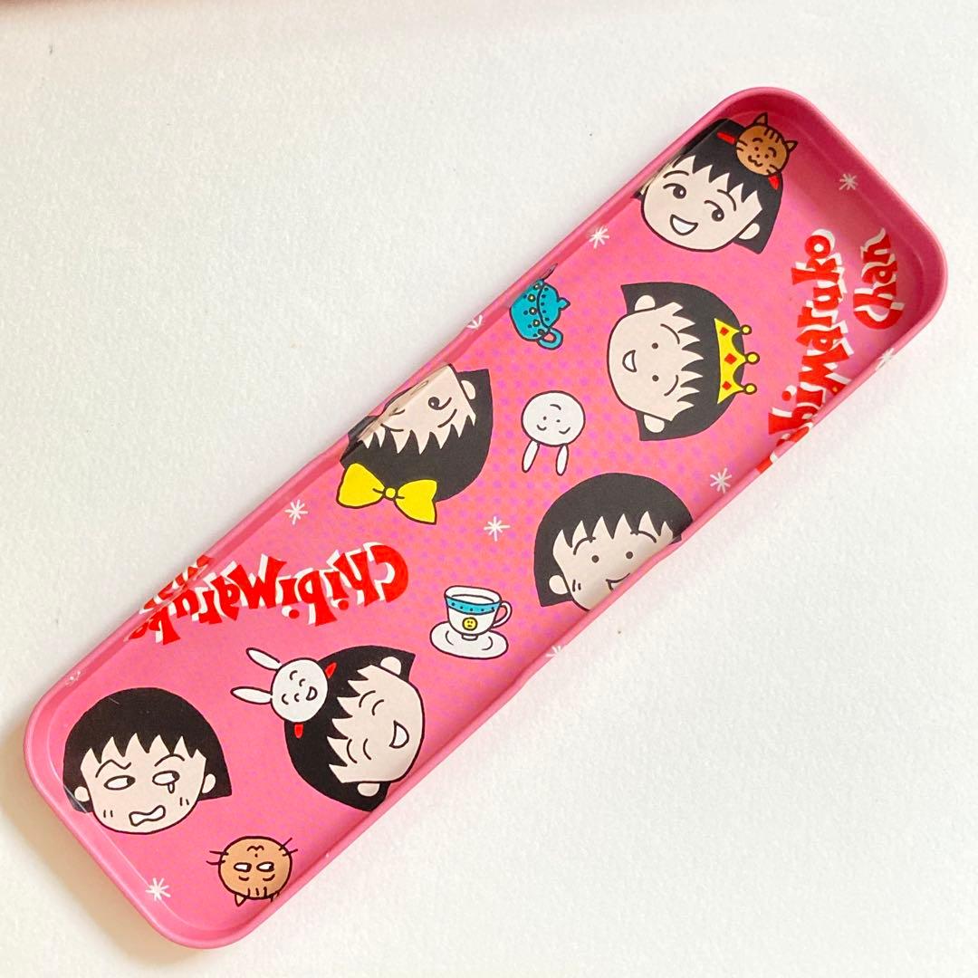 未使用品　ちびまる子ちゃん ペンケース 缶ペン 当時もの レトロ