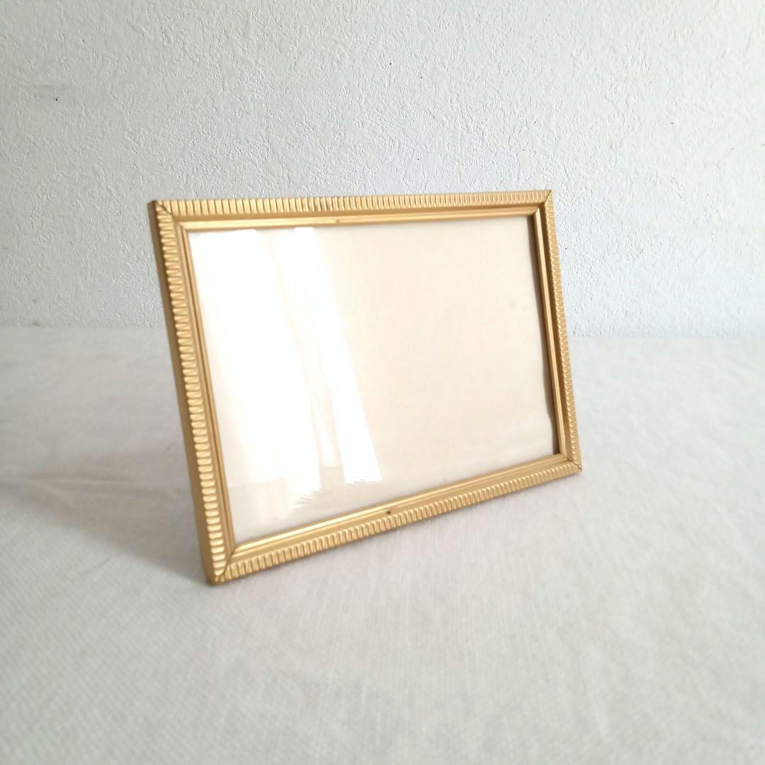 金属フォトフレーム／ガラスカバー／スウェーデン／北欧ヴィンテージ／MB
