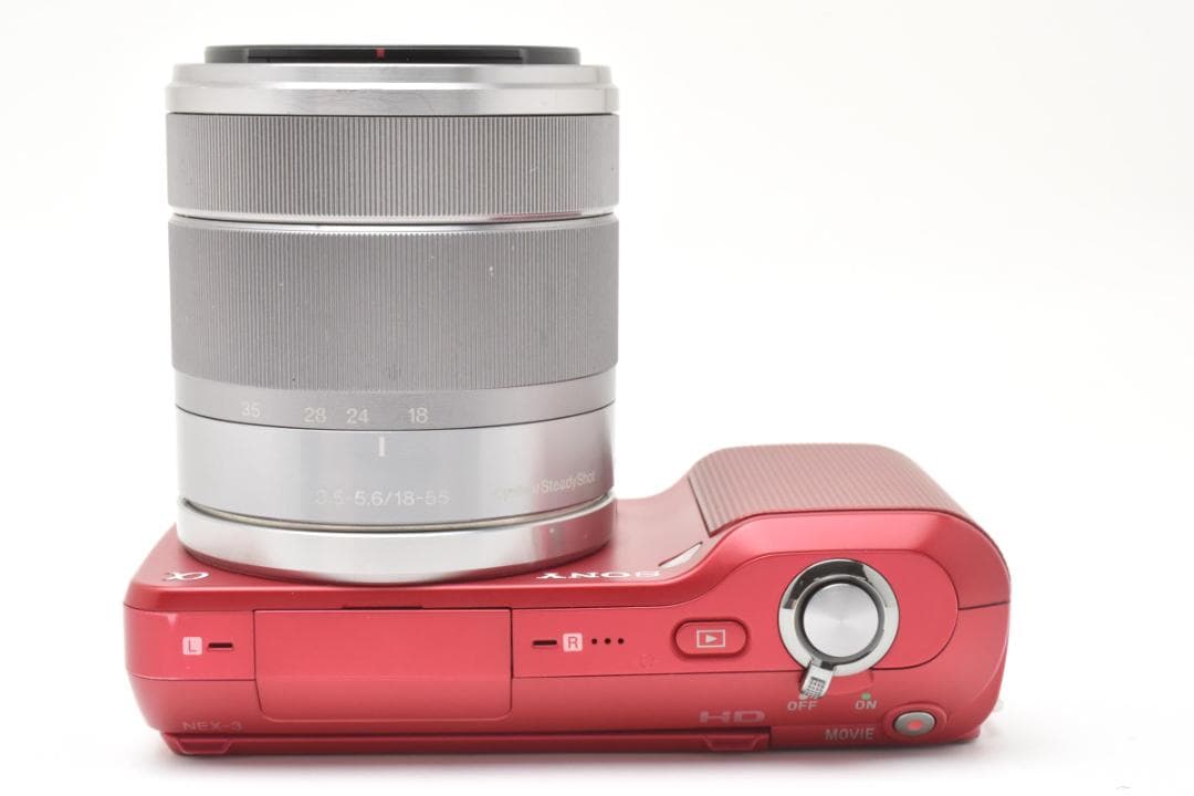 《 美品 》ソニー　SONY α NEX-3 レッド E 18-55 ミラーレス
