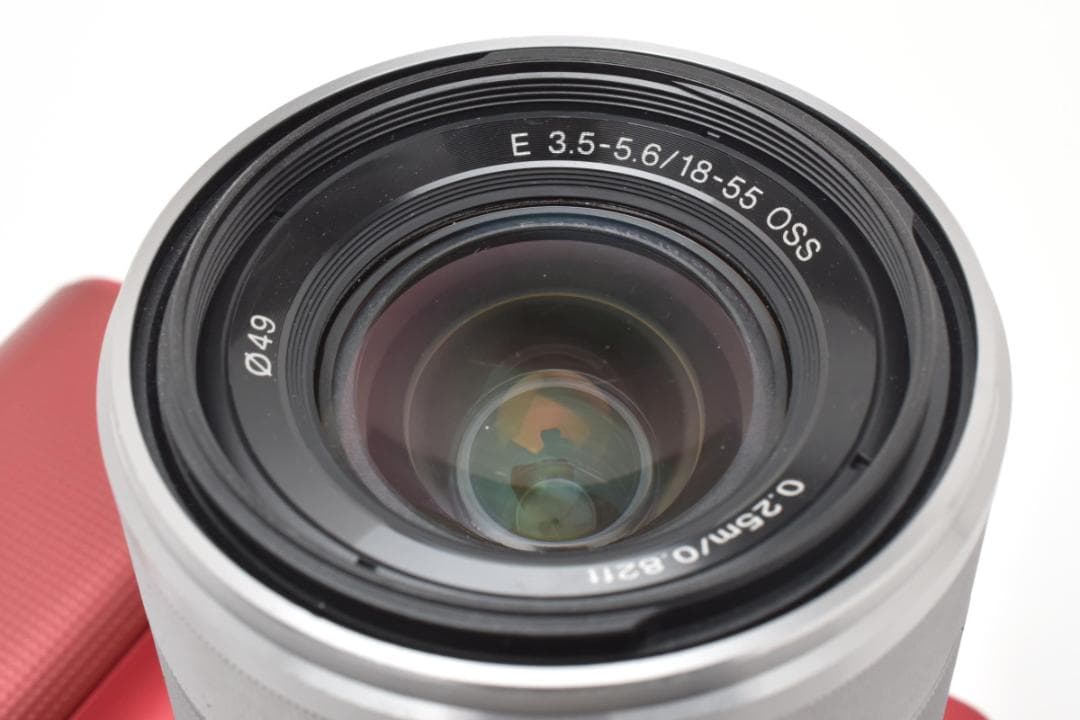 《 美品 》ソニー　SONY α NEX-3 レッド E 18-55 ミラーレス