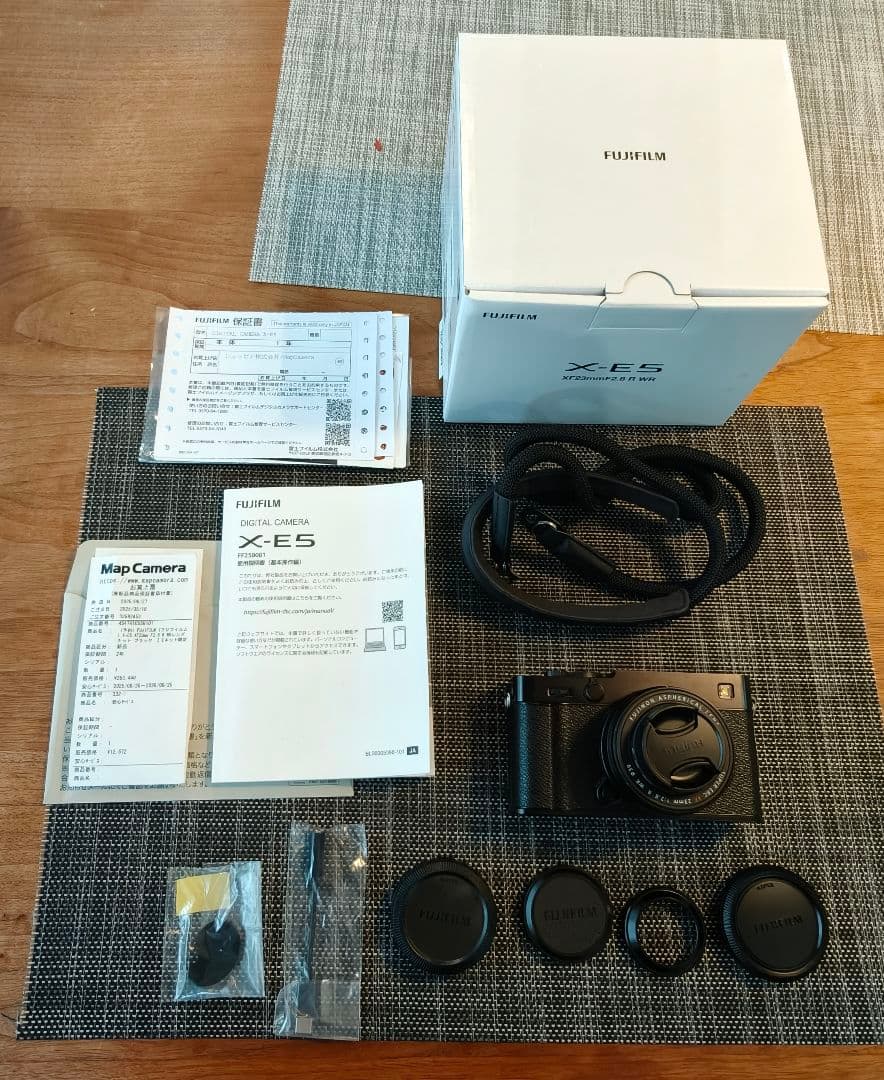 FUJIFILM X-E5 XF23mmF2.8 R WR レンズキット 黒