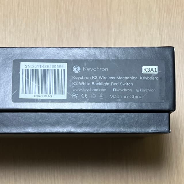 Keychron K3 赤軸 US配列　純正Palm Rest付