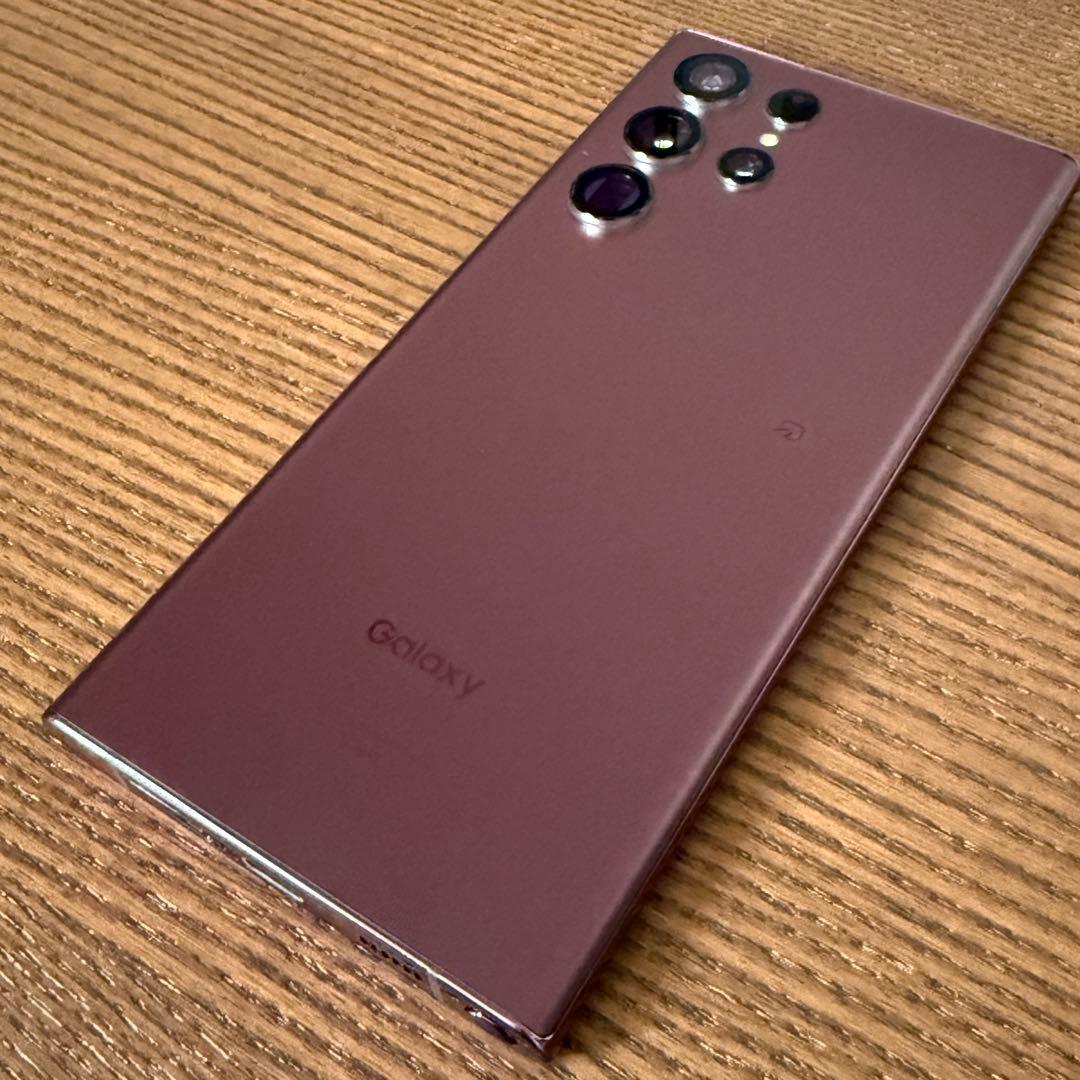 Galaxy S22 Ultra SCG14 au バーガンディ SIMフリー