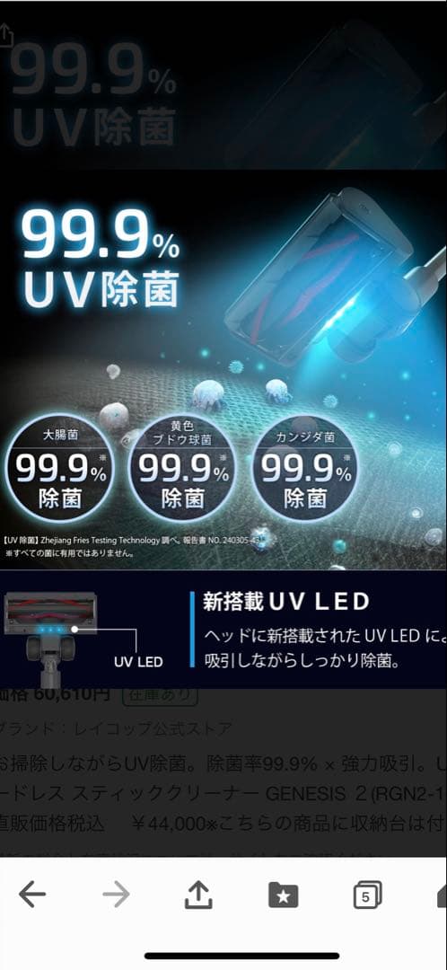 raicop RGN2-100 スティッククリーナー 本体