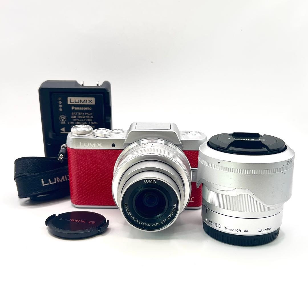 Panasonic LUMIX DMC-GF7 ピンク ダブルズームキット