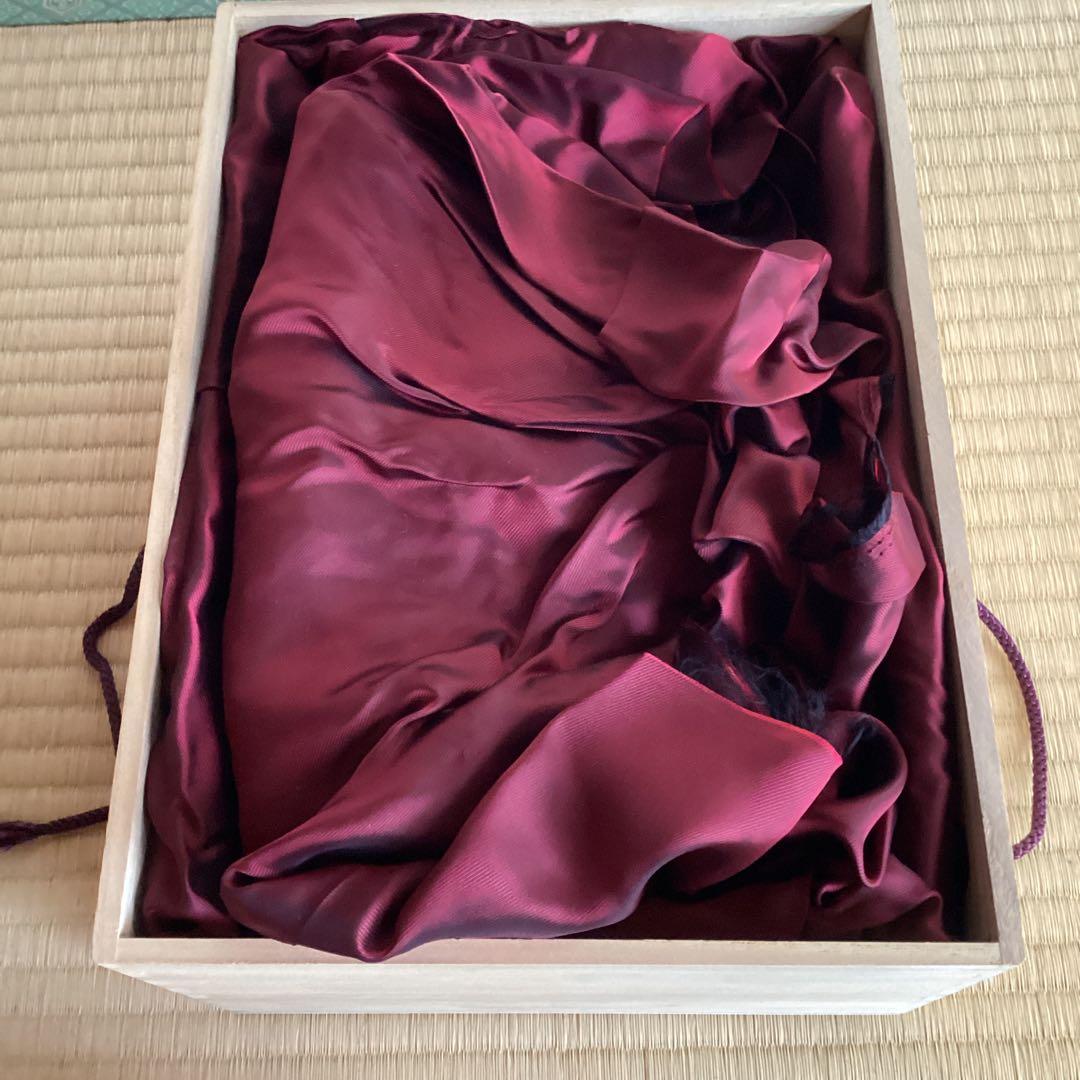 能面　木彫り　桐箱入り　工芸品