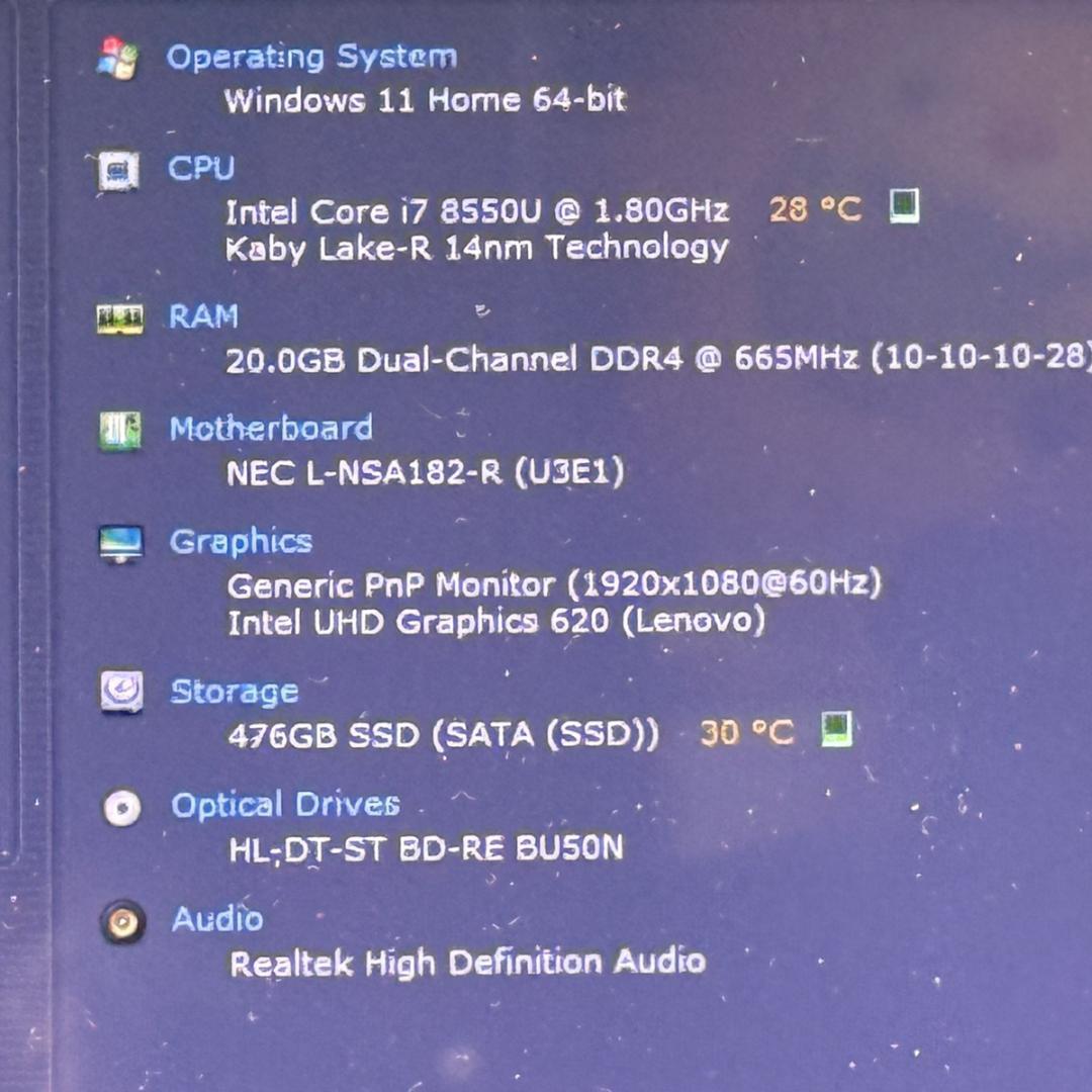 Core i7✨SSD✨メモリ20GB✨Windows11 ✨ノートパソコン