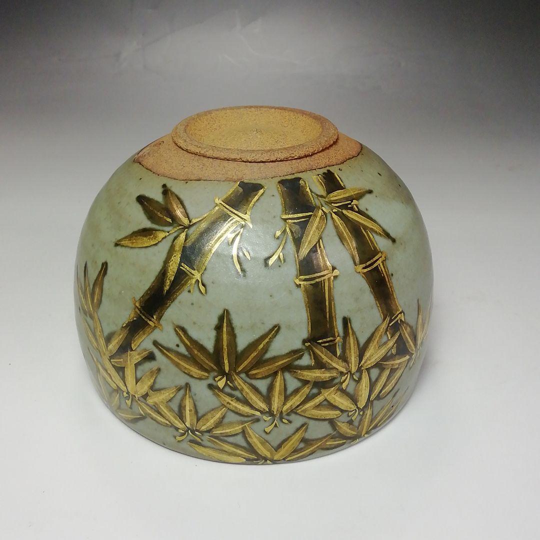 Ｓ６００　茶碗　『竹之絵』『小峠丹山造』　共箱　抹茶碗　茶道具