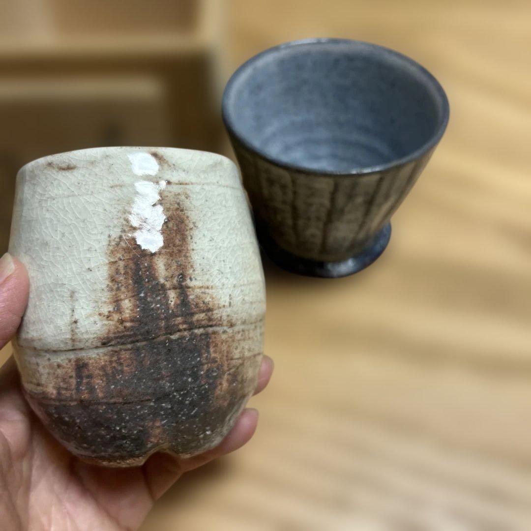 萩焼　鳥雲窯カップ(湯呑み) ＆コーヒードリッパー