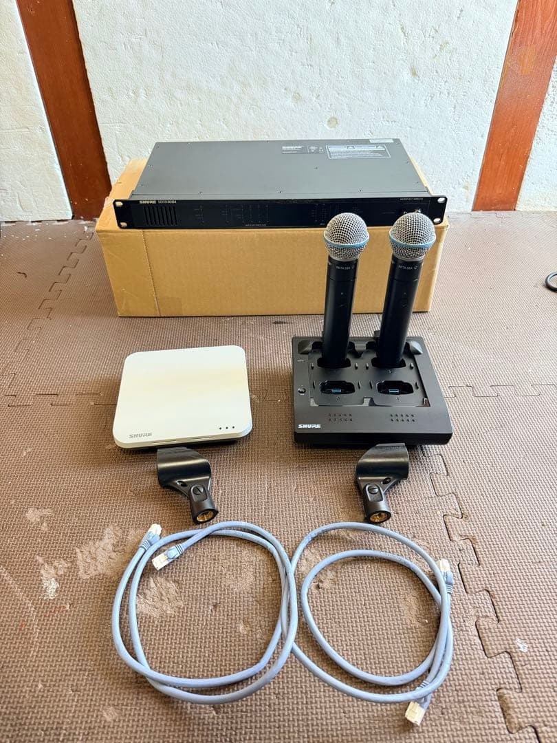 SHURE MXWANI4/MXW2 Z12-BETA58A マイク、動作確認済