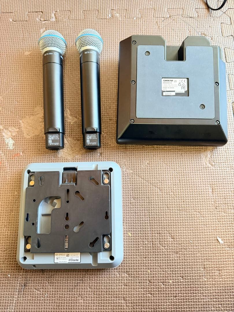 SHURE MXWANI4/MXW2 Z12-BETA58A マイク、動作確認済