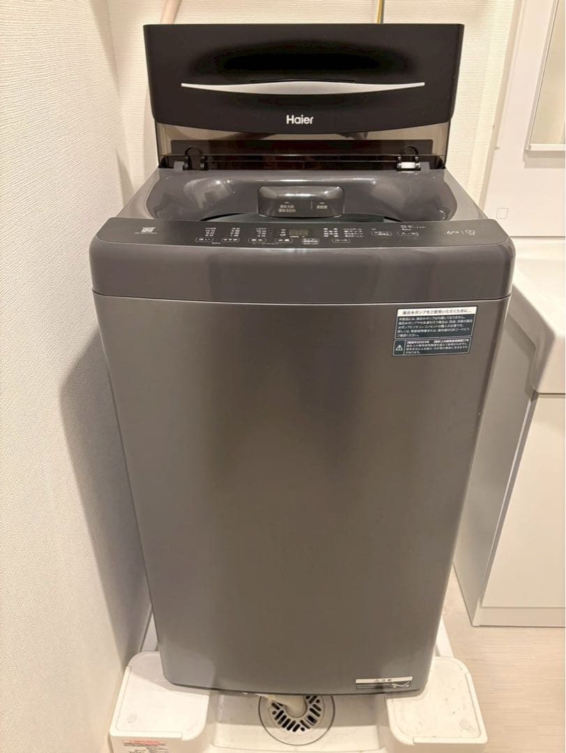 【送料込】ハイアール洗濯機 JW-U61LK 6.0kg 全自動 1人暮らし