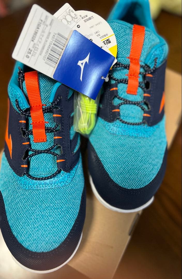 Mizuno 安全靴 青/オレンジ
