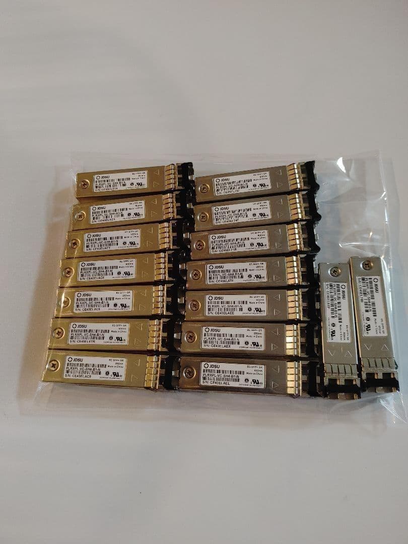 JDSU 8G SFP+ SR 光トランシーバー 16個セット