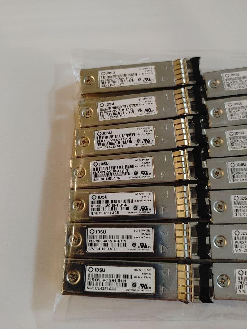 JDSU 8G SFP+ SR 光トランシーバー 16個セット