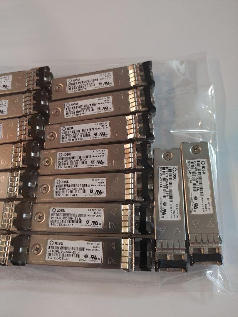 JDSU 8G SFP+ SR 光トランシーバー 16個セット