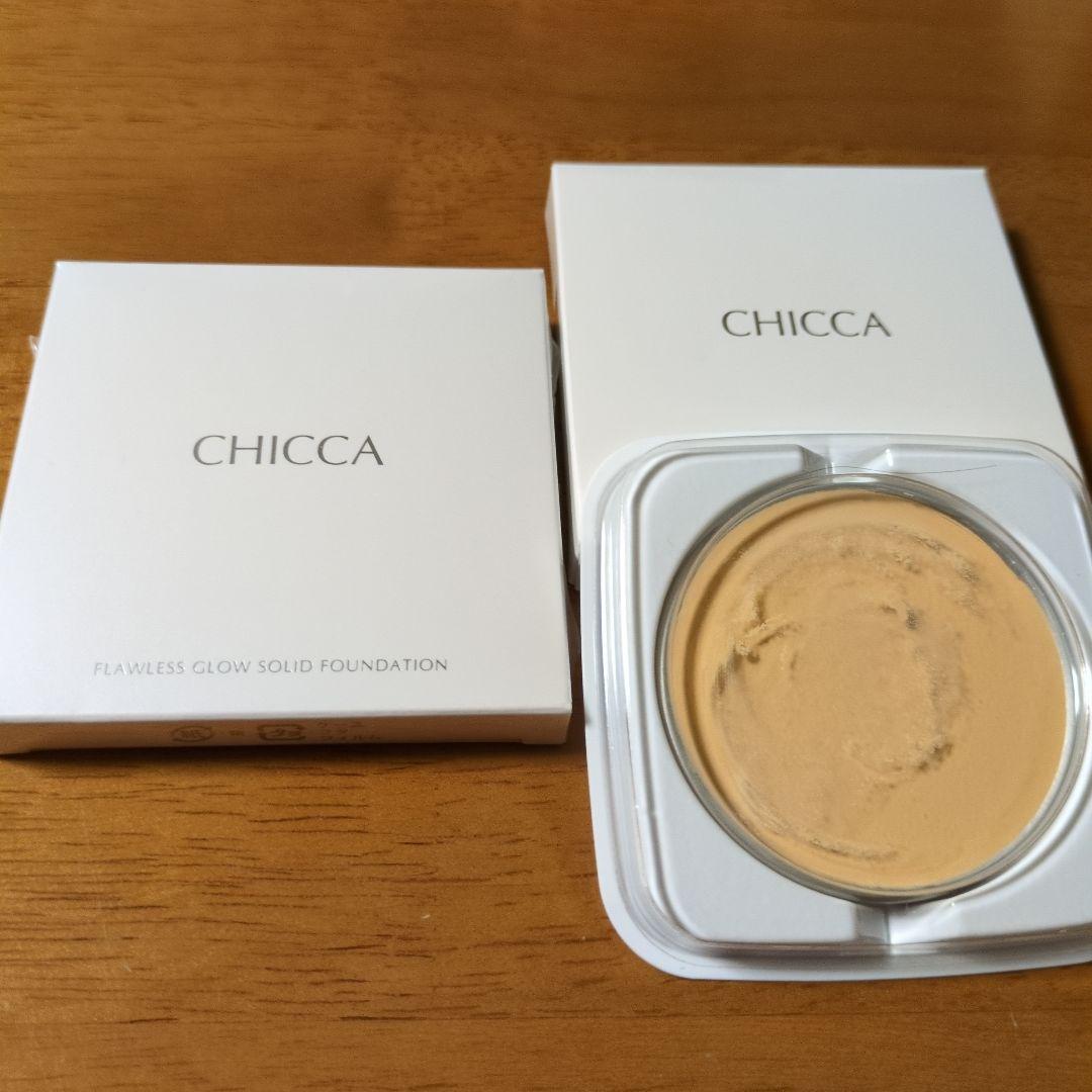 ★CHICCA★【２個セット】フローレスグロウソリッドファンデーション