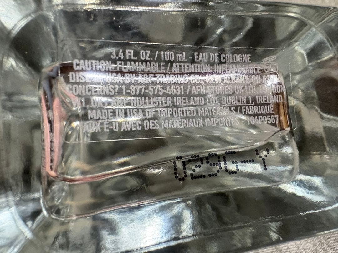 香水(男性用) Abercrombie & Fitch FIERCE COLOGNE 100ml