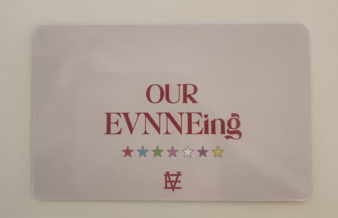 evnne 'OUR EVNNEing 日本オンライン限定 集合 トレカ