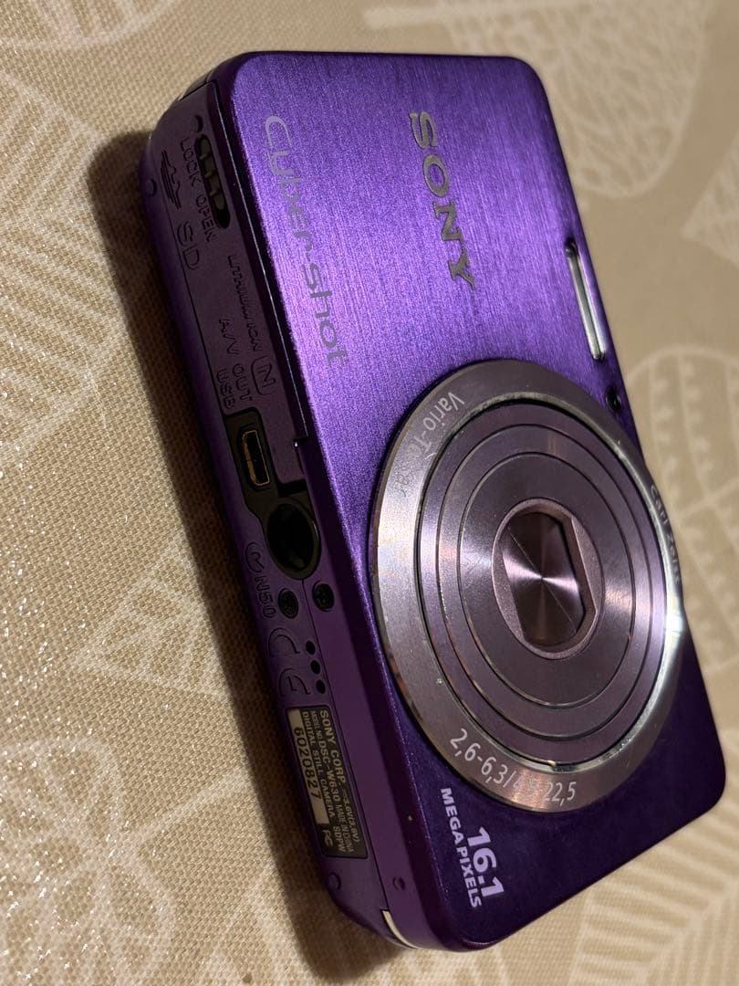 SONY Cyber-shot W630 パープル　充電器付