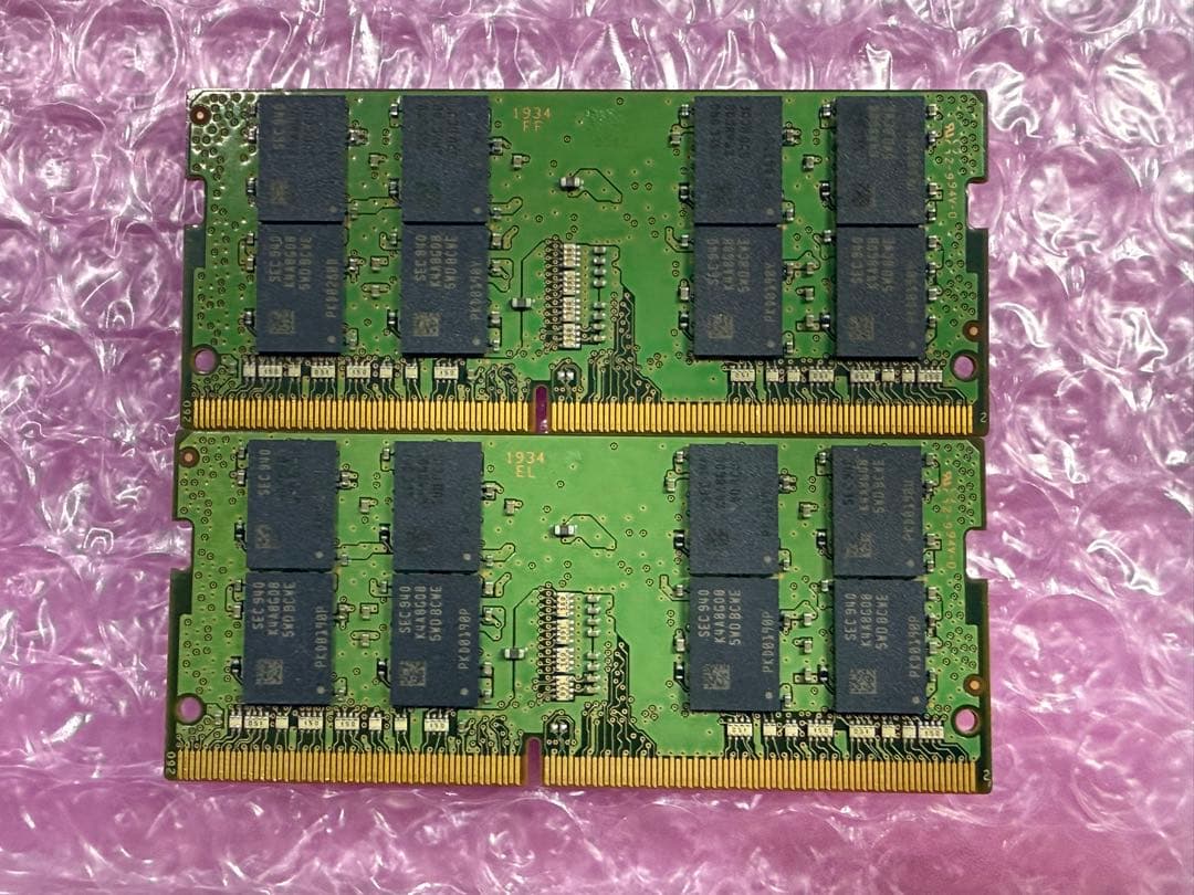 SAMSUNG PC4 3200 16GB×2（32GB） SO-DIMM