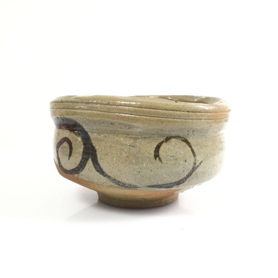 唐津焼 絵唐津茶碗 抹茶碗 青葉太陽作 茶道具 T523