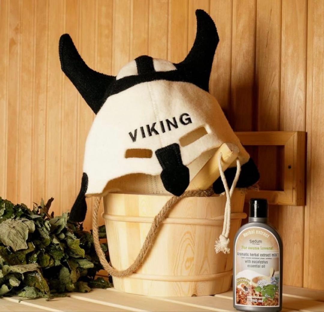 サウナハット　Natural Textile Viking