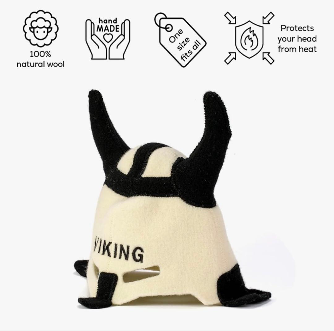 サウナハット　Natural Textile Viking