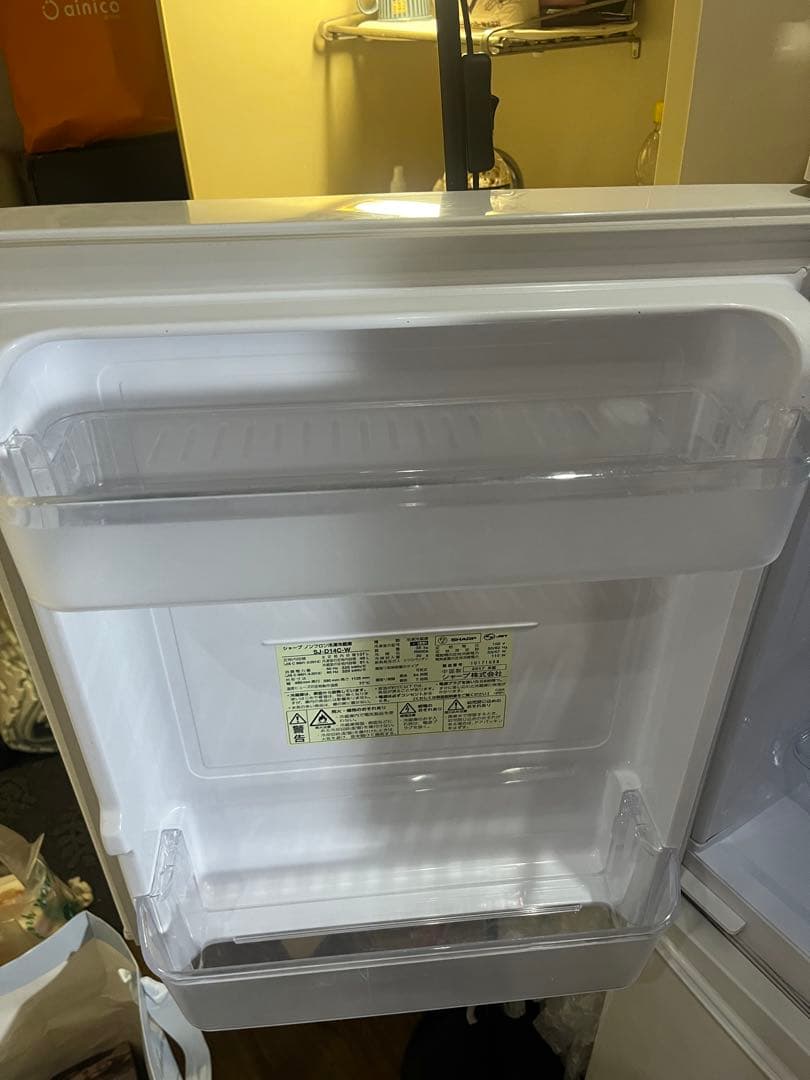 sharp SJ-D14C-W冷蔵庫