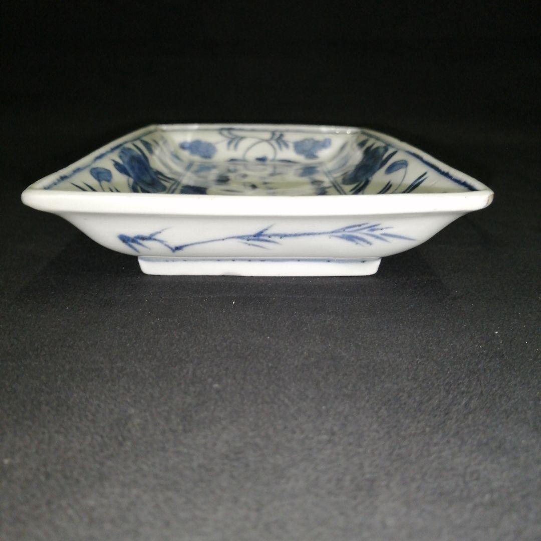 古伊万里　太明年製　長皿　染付　山水　2皿セット