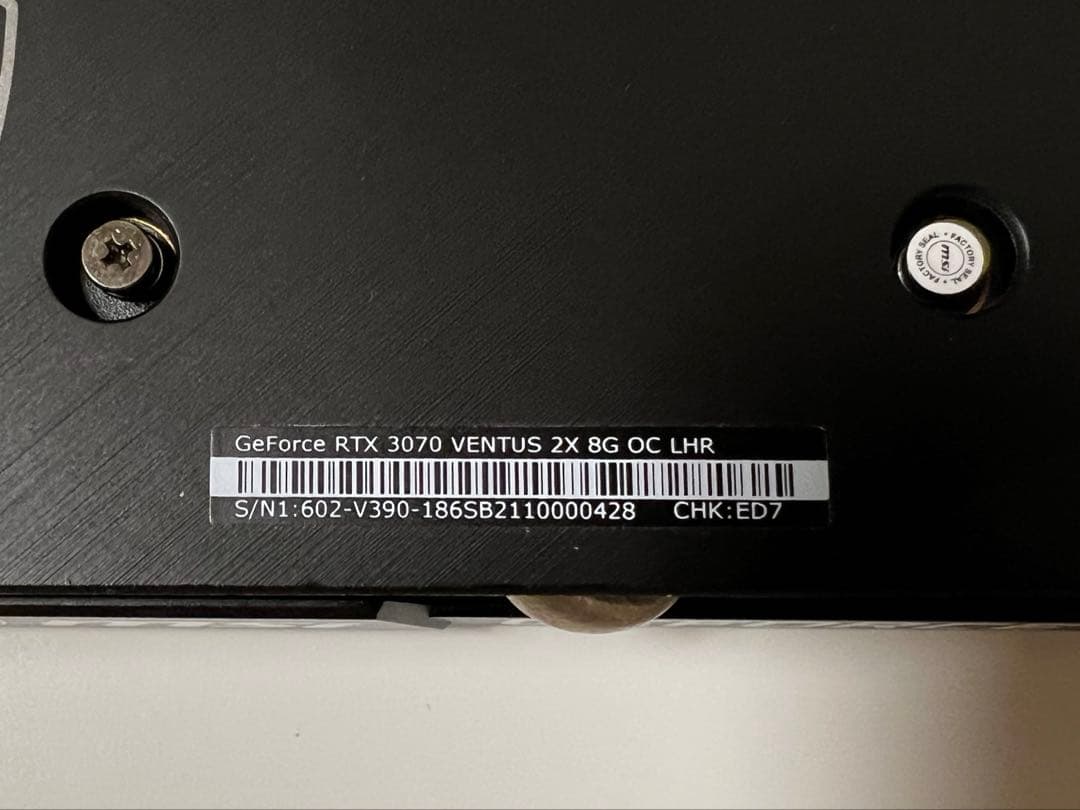 グラフィックボード・グラボ・ビデオカード MSI RTX 3070 VENTUS 2X 8G OC LHR