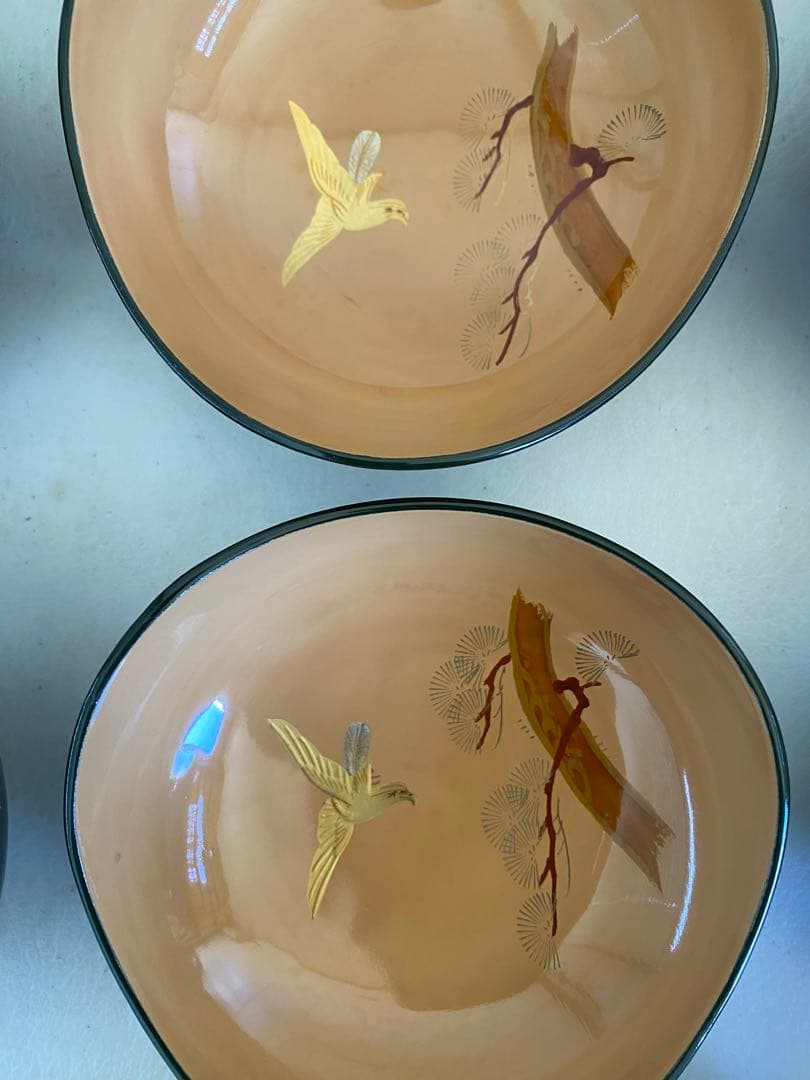 三山形　小鉢　輪島塗　10客　腕　骨董　漆器　和食器