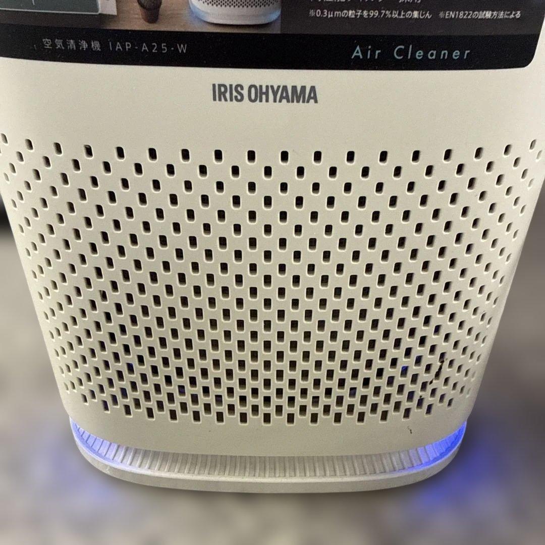 IRIS OHYAMA 空気清浄機 ホワイト IAP-A25-W 小物 格安