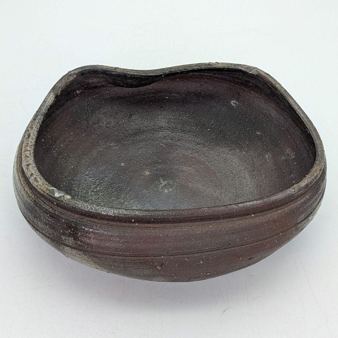 【真作保証】人間国宝 金重陶陽 備前灰器 晃介識箱 備前焼 抹茶道具 茶器 茶陶
