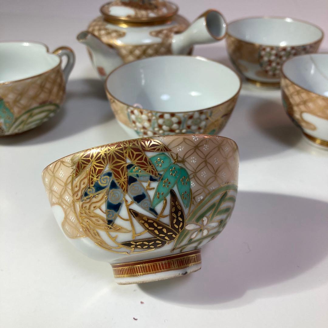九谷焼　茶道具セット 金彩