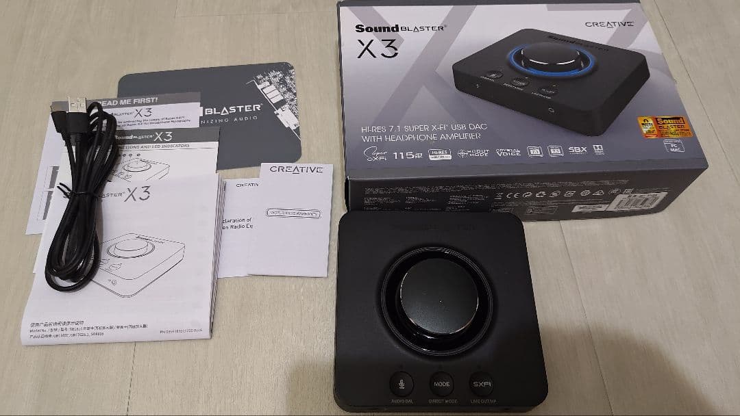 アンプ CREATIVE Sound Blaster X3 USB DAC