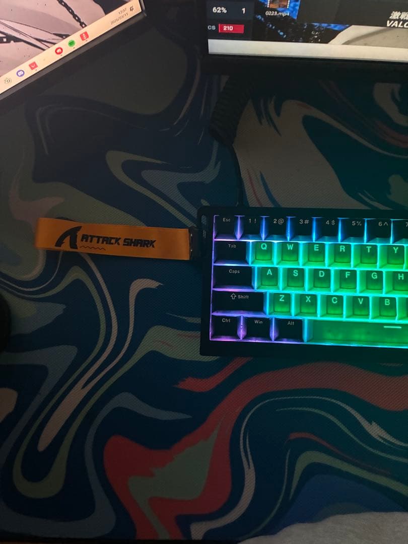 Attack shark x68 キーボード 英語配列