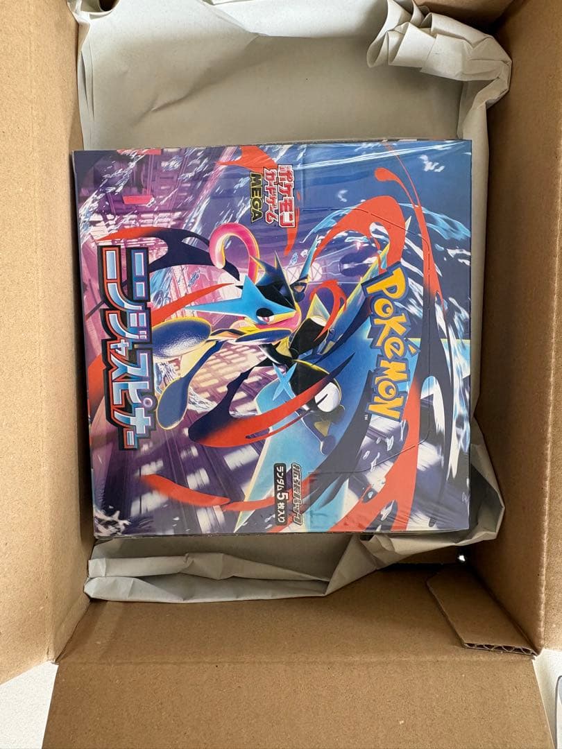 ポケセン　ポケモンカードゲームMEGA ニンジャスピナー　1BOXシュリンク付き