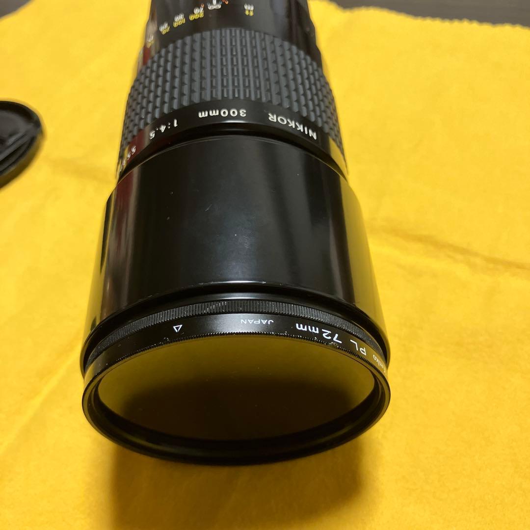 良品:Nikomat EL BK +NIKKOR300mmf4.5セット